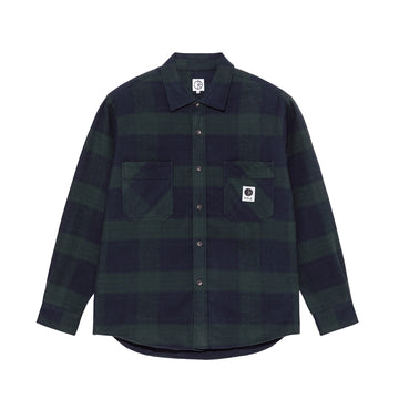 Mitchell LS Shirt Flannel - Navy / Teal