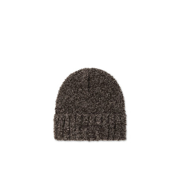 Fluffy Beanie - Brown Melange