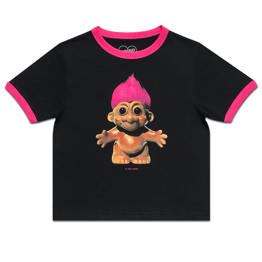 Toy Baby Ringer Tee - Black/Pink