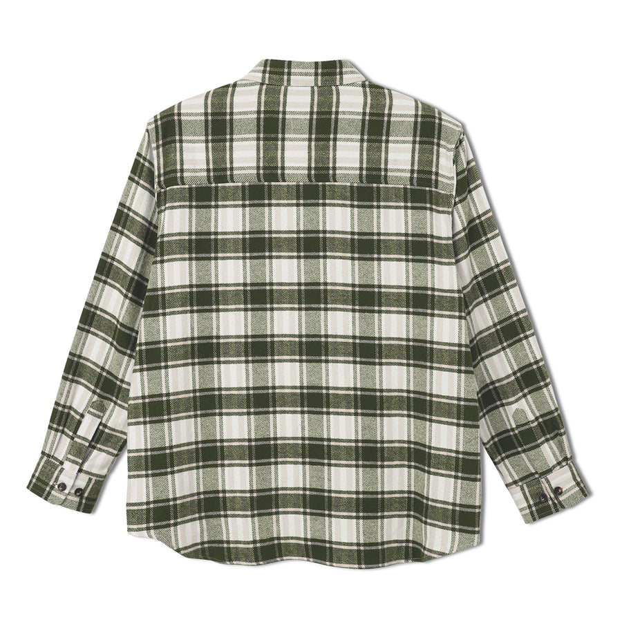 Flannel Shirt-  Dark Olive