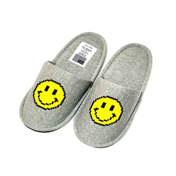 8Bit Smile Room Shoes - Grey