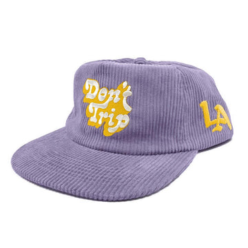 LA Don't Trip Fat Corduroy Snapback - Purple