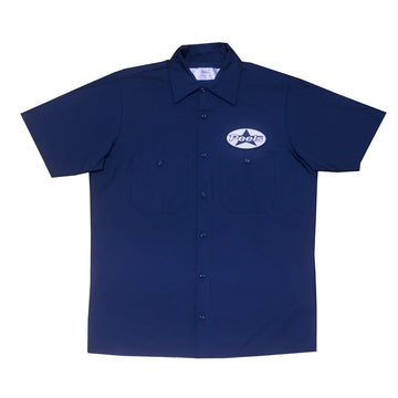 Work Shirt with Star Patch - Navy