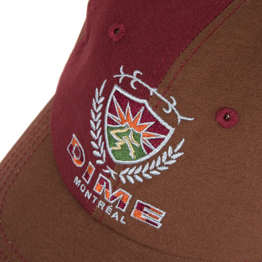 Split Crest Cap - Maroon