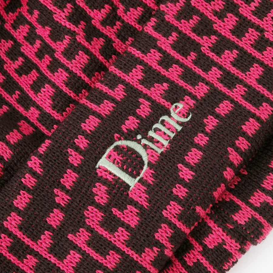 Classic Logo Warp Beanie - Raspberry