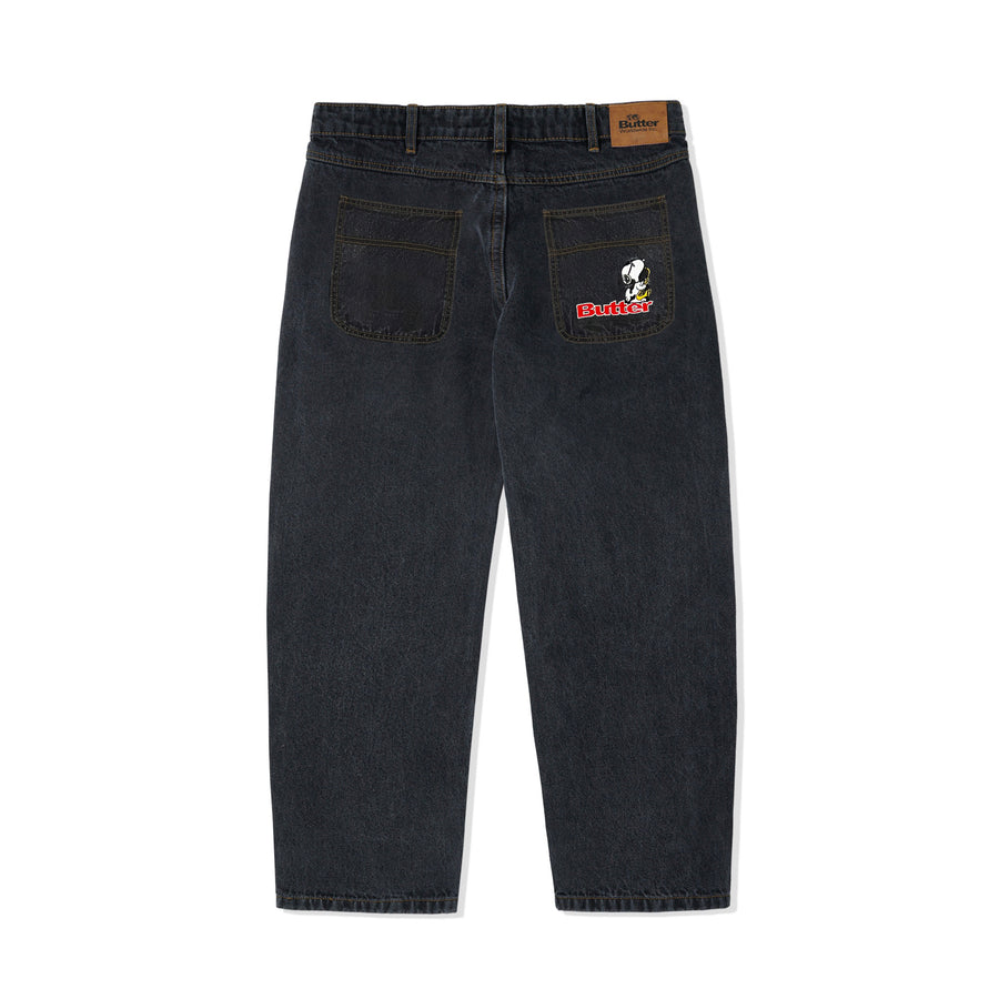 Peanuts Jazz Denim Jeans - Washed Black