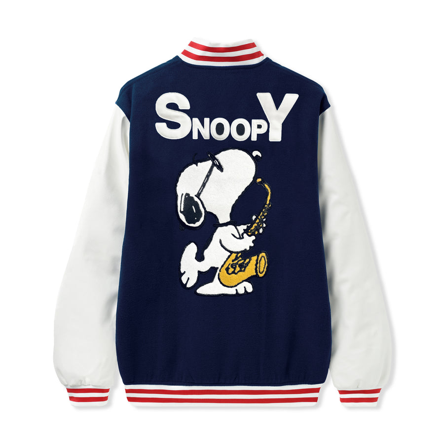 Peanuts Jazz Varsity Jacket - Navy