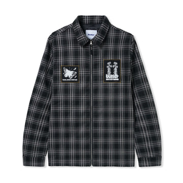 Melody Plaid Overshirt - Black/White