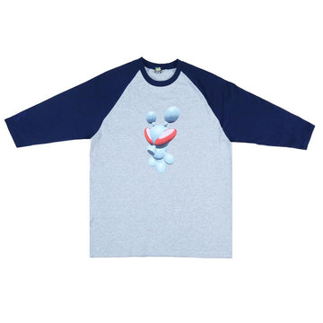 Bug Baseball Tee - Grey / Navy