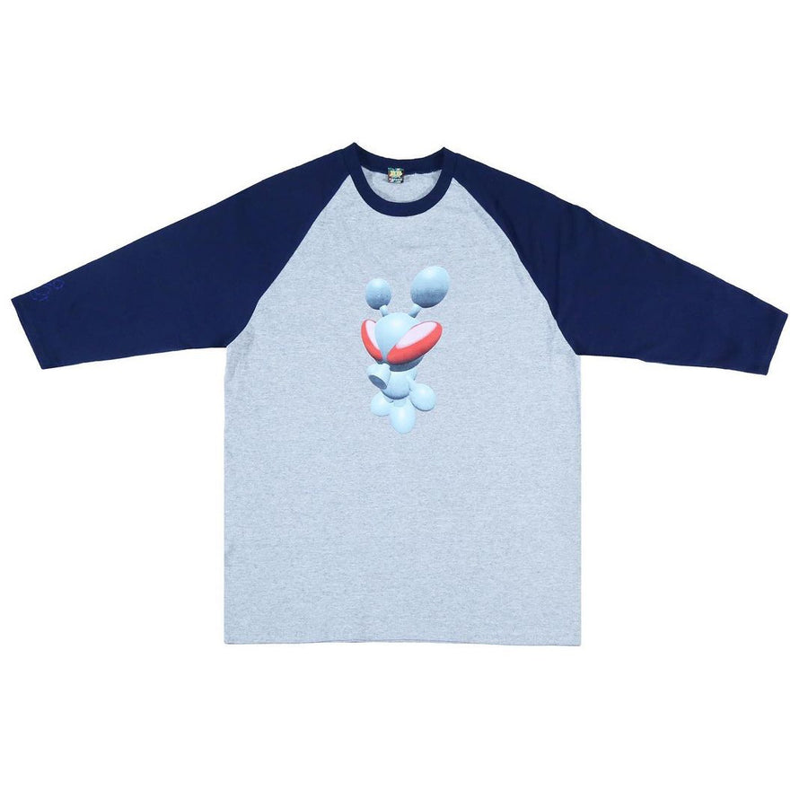 Bug Baseball Tee - Grey / Navy