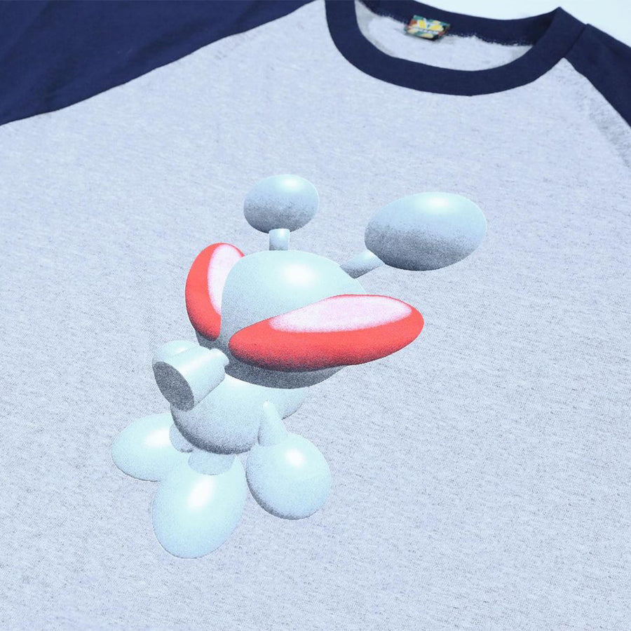 Bug Baseball Tee - Grey / Navy