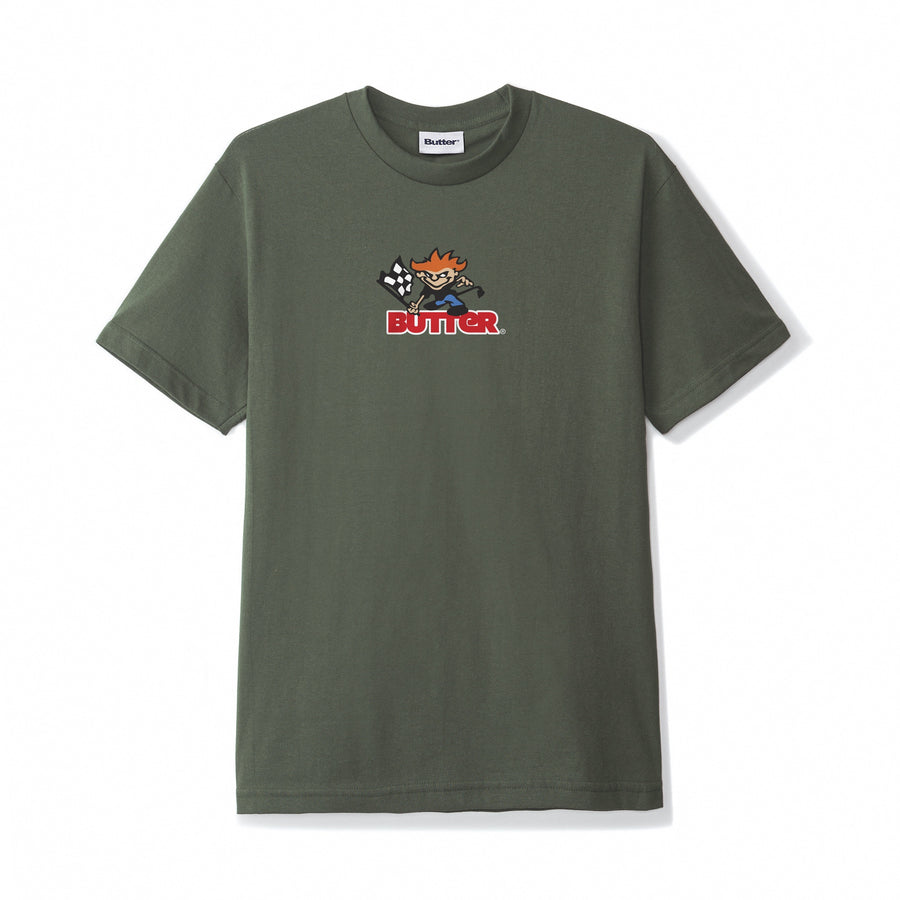 Racing Logo Tee - Army Green