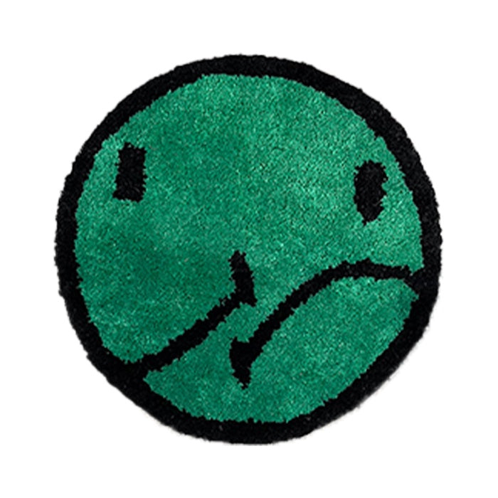 Half Smile Chair Rug Mat - Forest Green