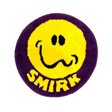 Smirk Smile Rug Mat Purple