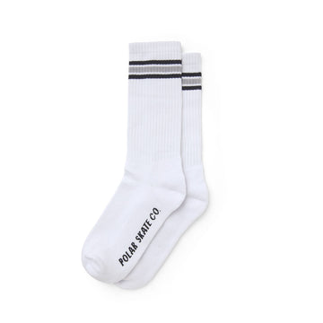 Stripe Socks - White/Grey