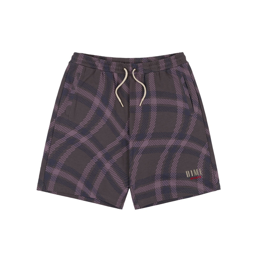 Plaid Shorts - Deep Lavender