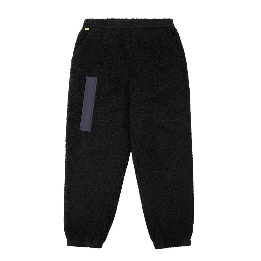 Sherpa Denim Pants - Black