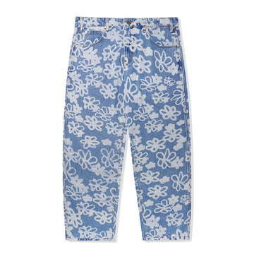 Flowers Denim Pants - Washed Indigo