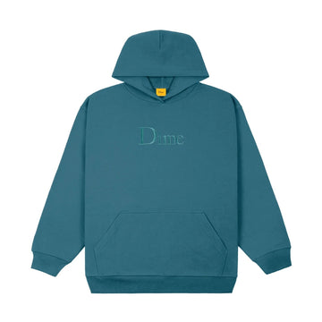 Dime Classic Embroidered Hoodie - Real Teal