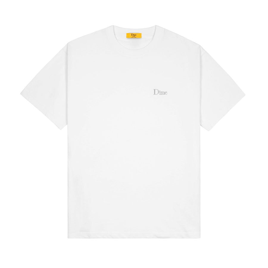 Dime Classic Small Logo Tee - White