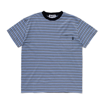 Jacquard Border Tee - Blue