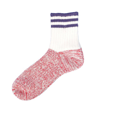 Grandrelle Three Stripe Socks - Purple