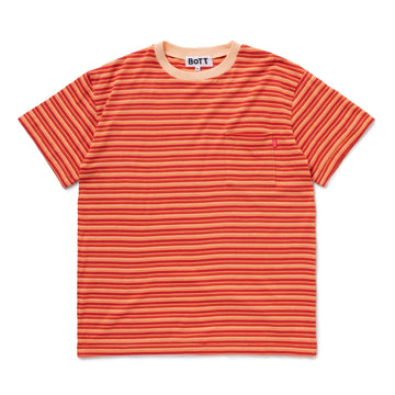 Jacquard Border Tee - Orange