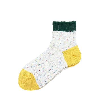 Band Fleck Socks - Green/Yellow