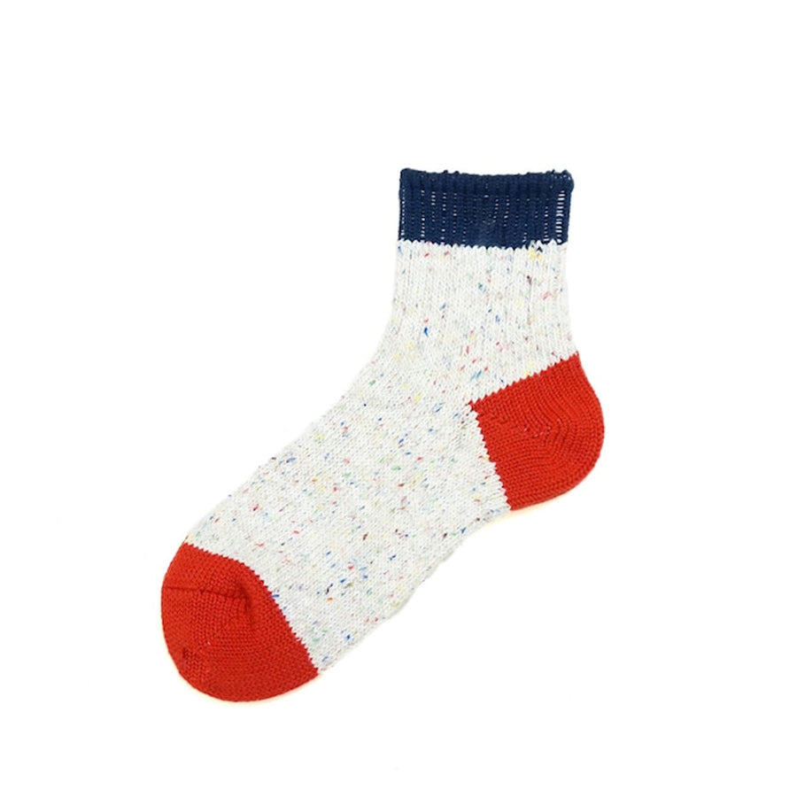 Band Fleck Socks - Red/Navy