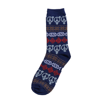 Local Letters Socks - Navy
