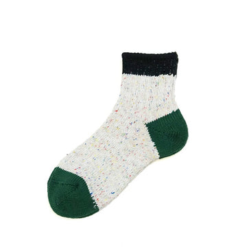 Band Fleck Socks - Black/Green