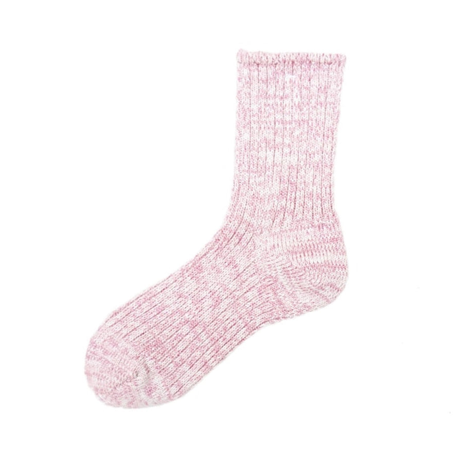 Pastel Rib Socks - Peach
