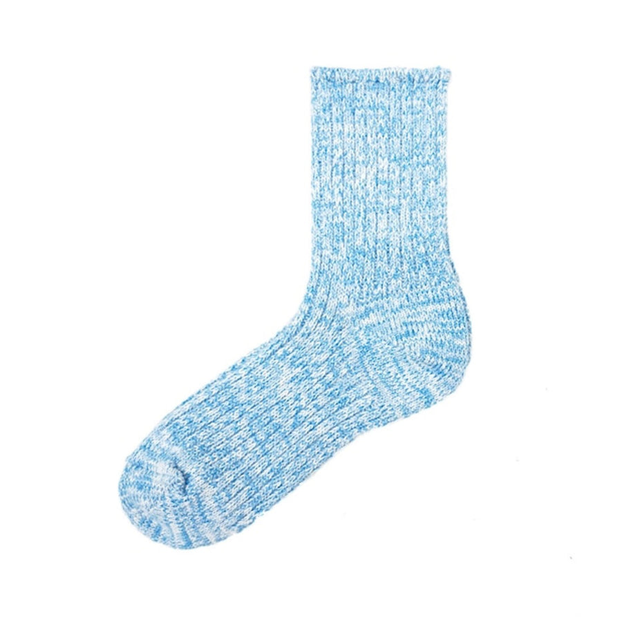 Pastel Rib Socks - Sky