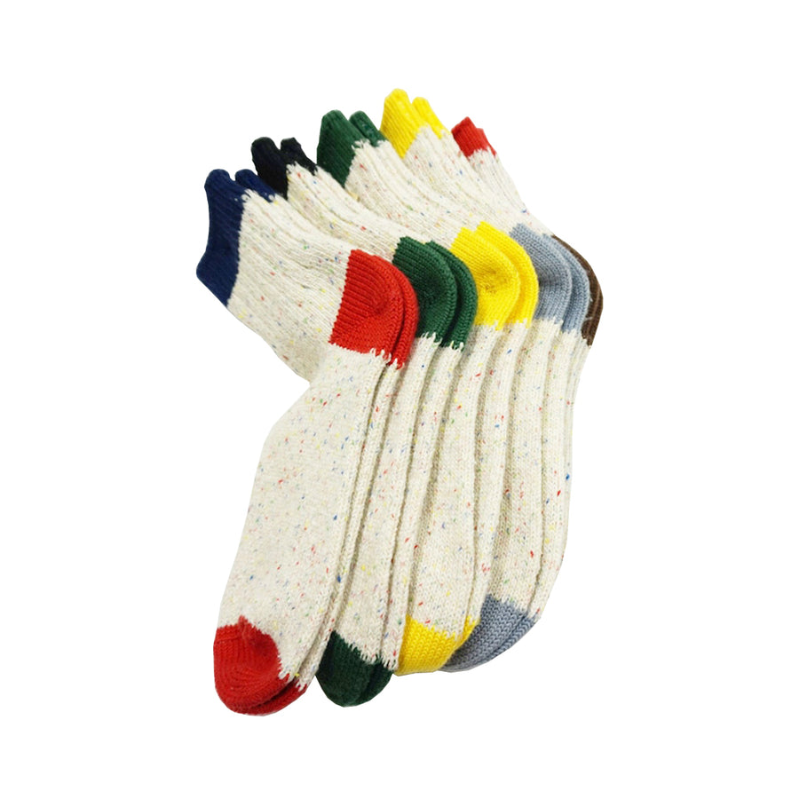 Band Fleck Socks - Yellow/Slate