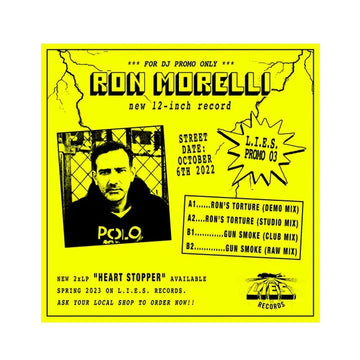 Ron Morelli - Torture Promo 12 inch