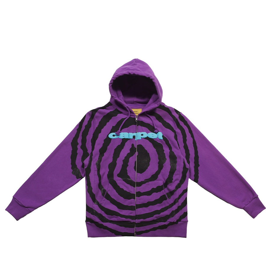 Spiral Zip Up - Purple