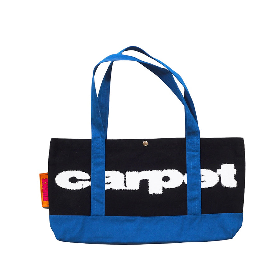 Carpet Tote Bag - Blue/Black