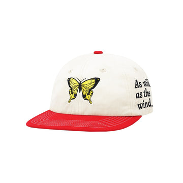 Butterfly Cap - Bone / Red