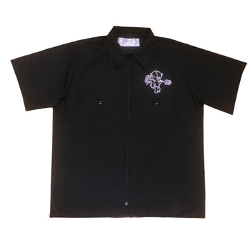 Devil Logo Work Shirt - Black