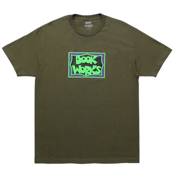 Book Works x Intrepid Tee - Military Green
