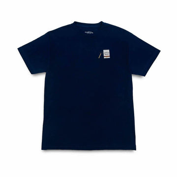 Smokers Warning Snackman Tee - Navy