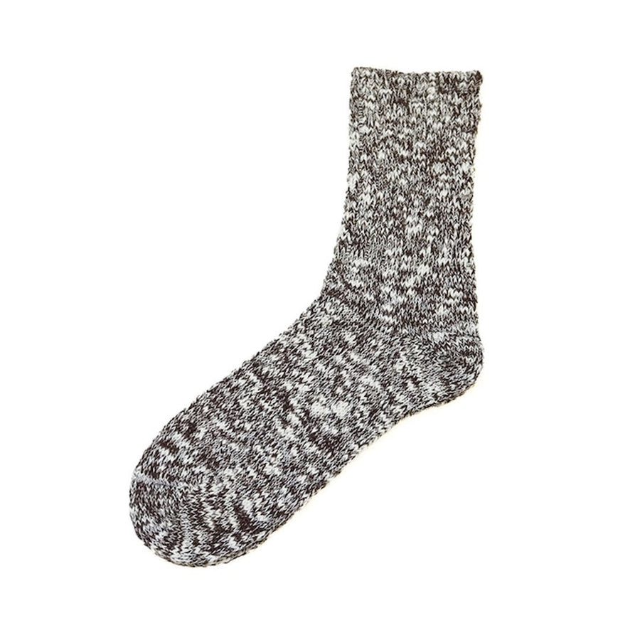 Slub Ripple Socks - Brown