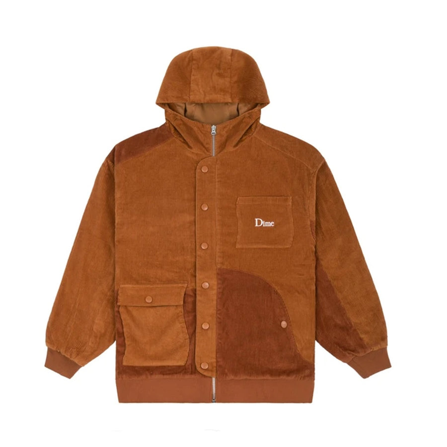Corduroy Hooded Jacket - Burnt Orange