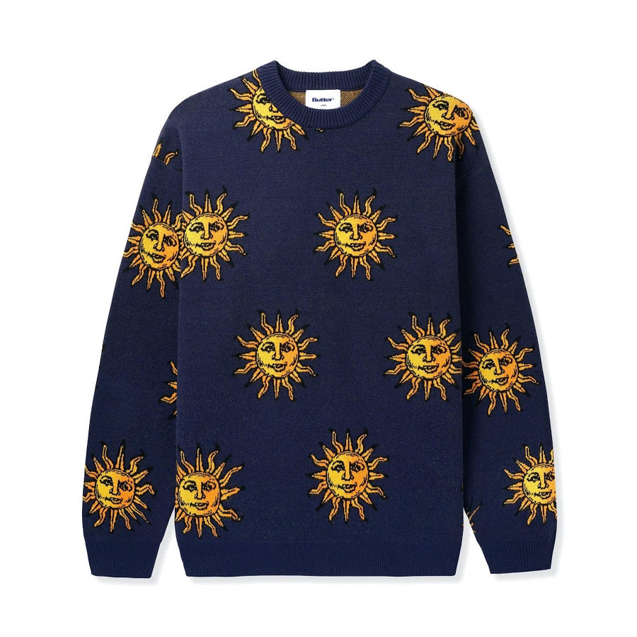 Sun Knit Sweater - Navy