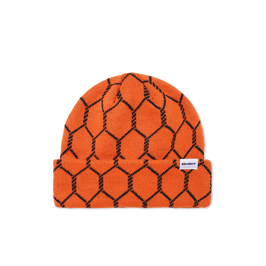 Chain Link Beanie - Orange