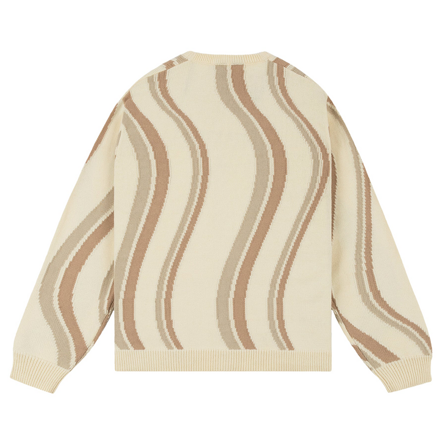 Lightwave Knit Cardigan - Cream