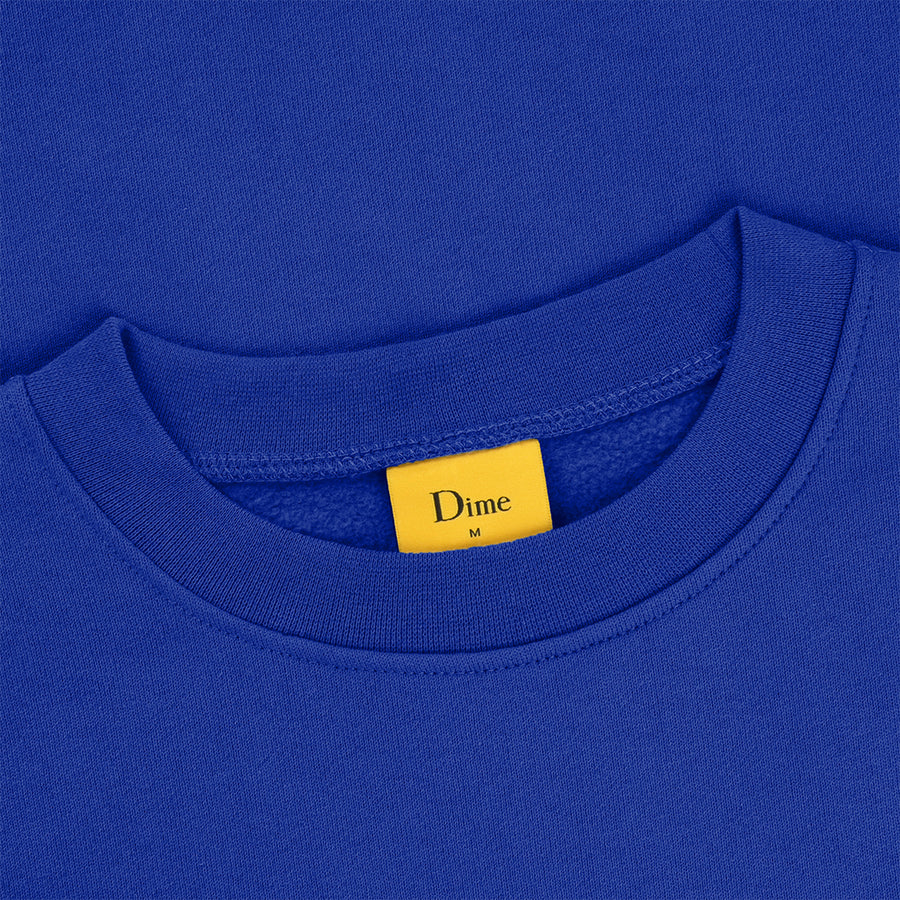 Dime Classic Small Logo Crewneck - Ultra Marine