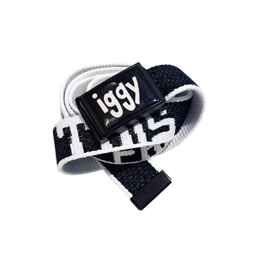 This Close to Falling Apart Belt - Black / White