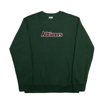 Embroidered Broadway Crew - Alpine Green