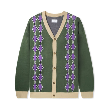 Diamond Knit Cardigan - Sage